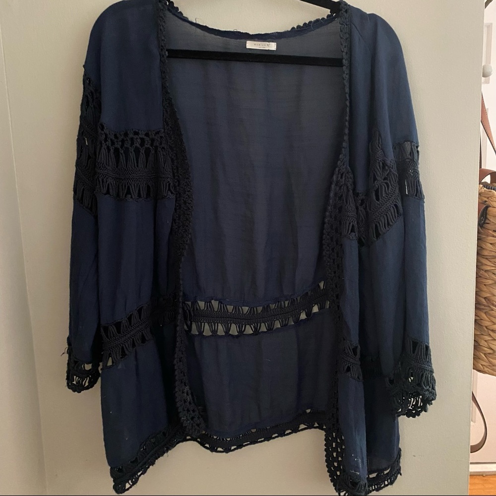 Boho quality bathing suit cover up/ kimono